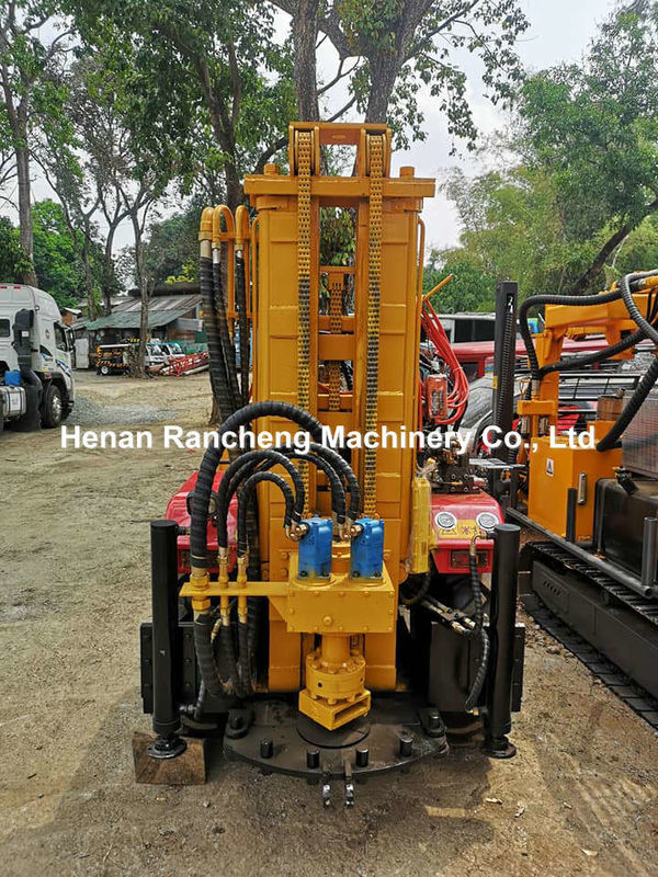 200 متر عمق 40HP موتور دیزل هیدرولیک آب چاه حفاری ماشین با سه چرخ خودرو
