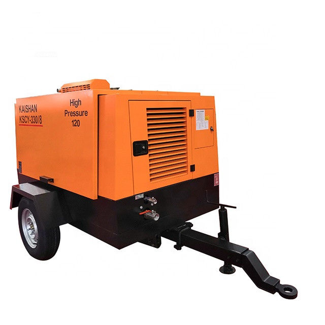 9. 2m3 / min ظرفیت حفاری کمپرسور هوا Yuchai 88KW 8bar فشار کار