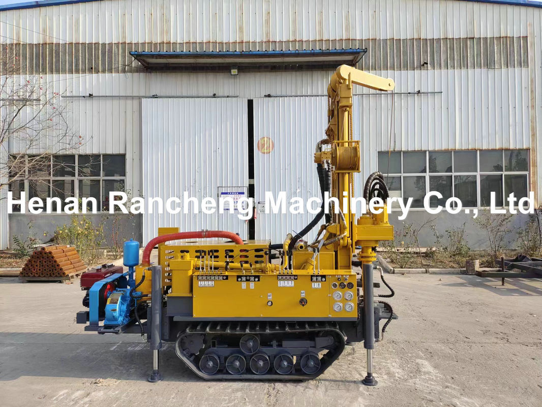 RCF150S 150m عمق کامپکت لاستیک مسیر آب چاه حفاری ماشین با 42KW موتور Yuchai