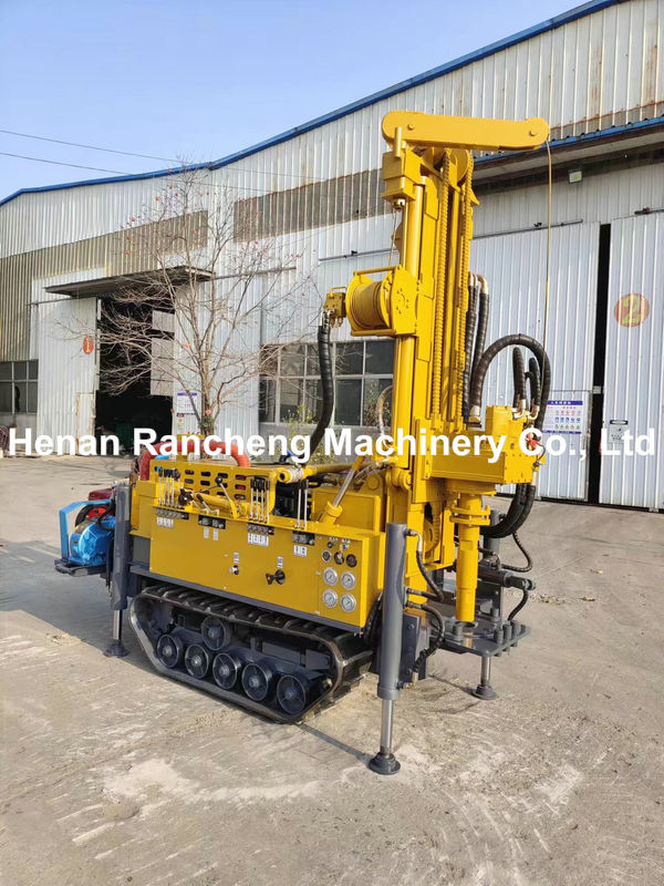 RCF150S 150m عمق کامپکت لاستیک مسیر آب چاه حفاری ماشین با 42KW موتور Yuchai