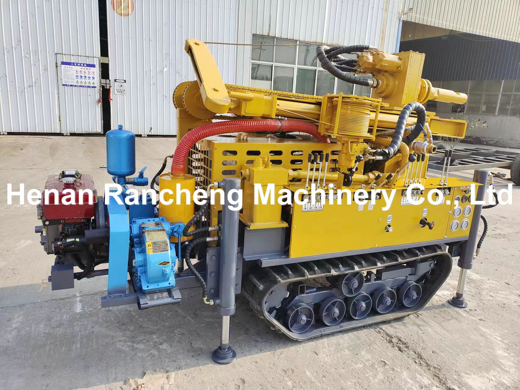 RCF150S 150m عمق کامپکت لاستیک مسیر آب چاه حفاری ماشین با 42KW موتور Yuchai