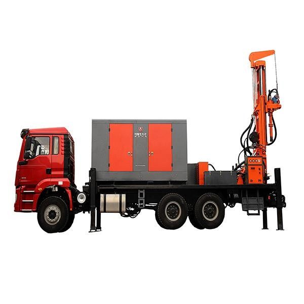 200 متر عمق حفاری آب چاه حفاری 118HP کامینز 115 - 350mm Bore Dia