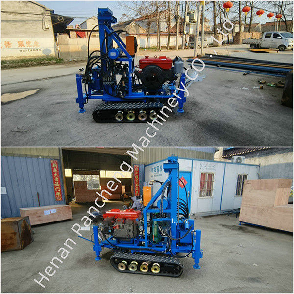 هیدرولیک کوچک سیلندر حفاری 160 متر عمق آب حفاری ماشین خزنده نصب آب چاه حفاری درایو برای فروش