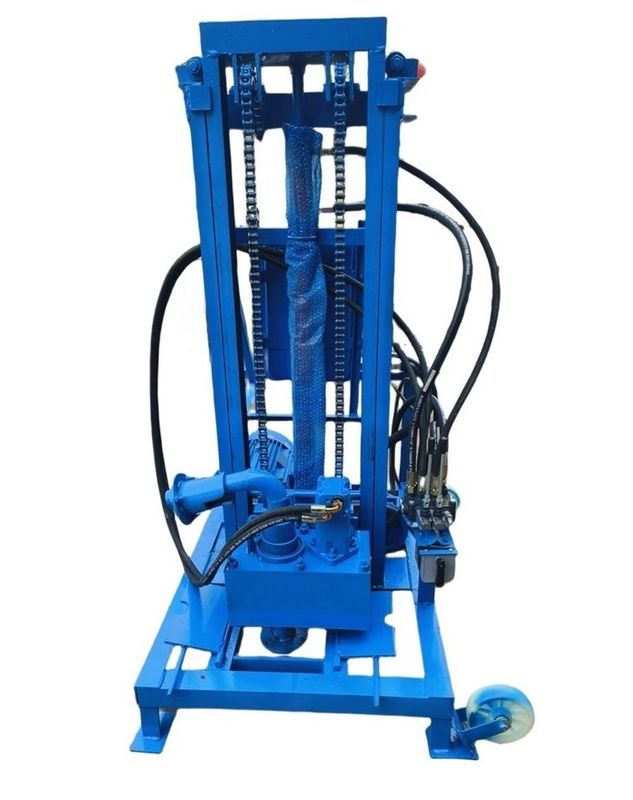 ماشین حفاری چاه آب کوچک 11KW 1500mm استند حفاری 150m عمق حفاری