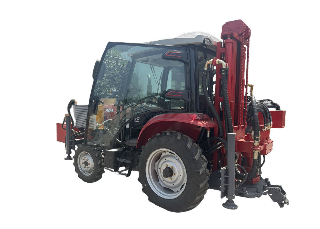 تراکتور 50HP 4X4 با کابین 260m عمق حفاری هیدرولیک آب چاه حفاری ماشین / ماشین حفاری