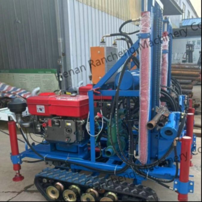 کاوشگر هیدرولیک نصب شده 160 متر سوراخ سوراخ چاه آب چاه حفاری ریگ ماشین با موتور 35HP