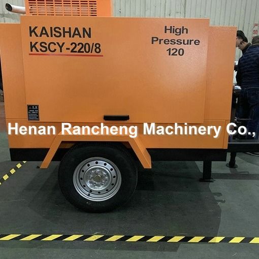 KSCY220/8 کمپرسور هوا 75HP موتور دیزل پیچ کمپرسور هوا قابل حمل