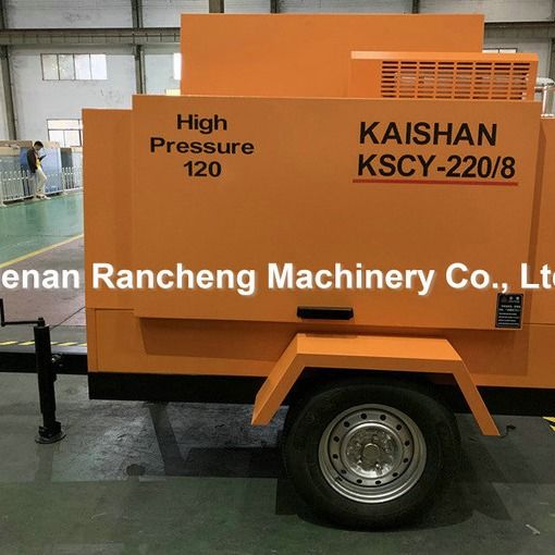 KSCY220/8 کمپرسور هوا 75HP موتور دیزل پیچ کمپرسور هوا قابل حمل