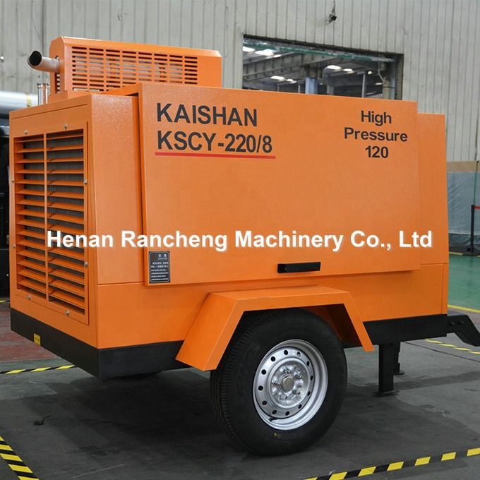 KSCY220/8 کمپرسور هوا 75HP موتور دیزل پیچ کمپرسور هوا قابل حمل