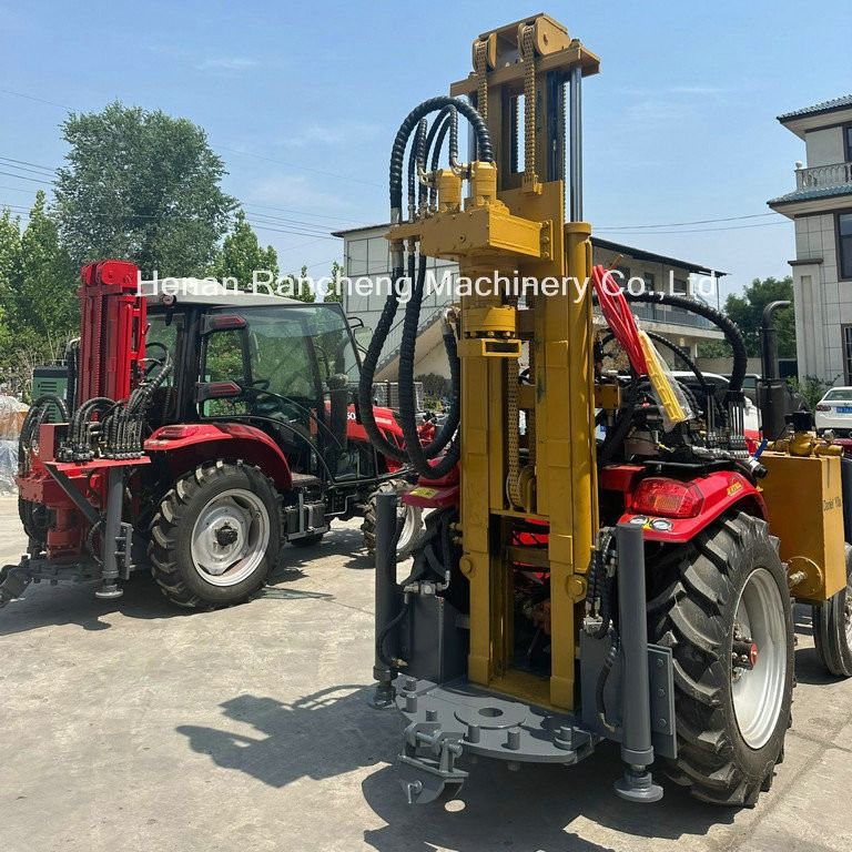 200/260m 254mm تراکتور نصب چهار چرخ قدرت بزرگ آب چاه حفاری