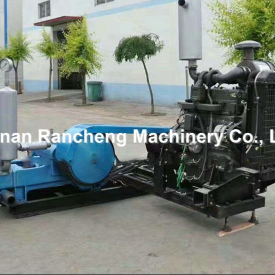 پمپ خاک موتور دیزل Max 600L / Min پمپ پیستون سه سیلندر افقی دوگانه Penthouse