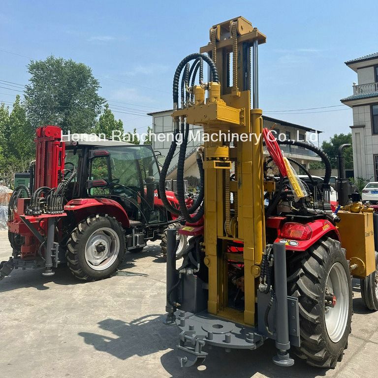 200/260m 254mm تراکتور نصب چهار چرخ قدرت بزرگ آب چاه حفاری