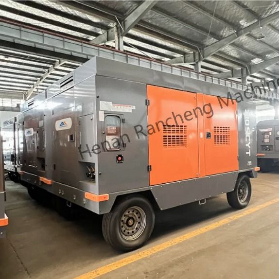 310SCYT 1178 Cfm کمپرسور هواپیمایی پیچ قابل حمل 4 چرخ برای چاه آب