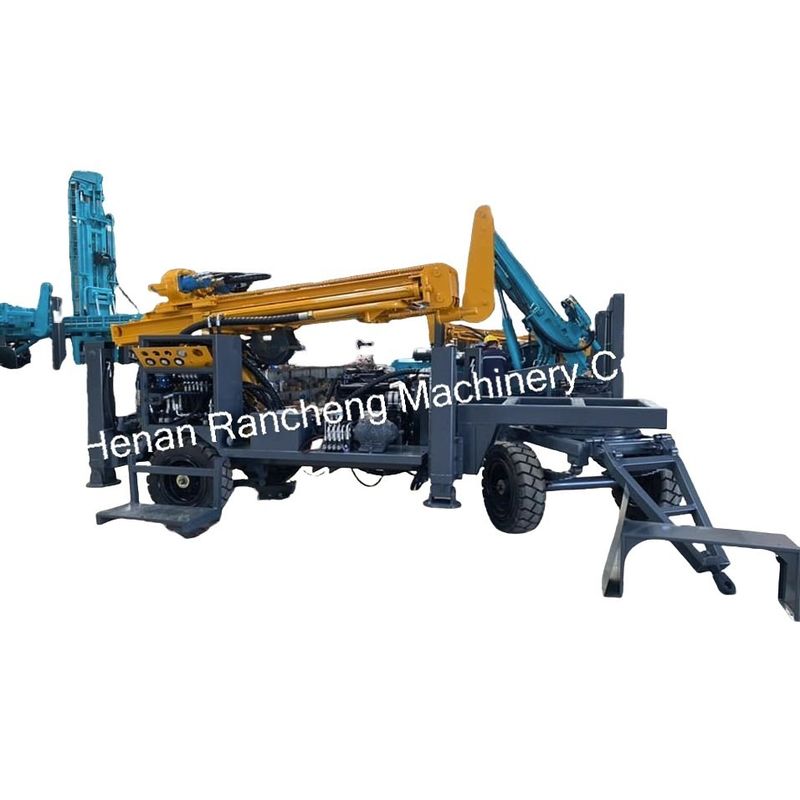 RCF220W 65KW موتور چاه آب چرخ تریلر نوع DTH آب چاه حفاری