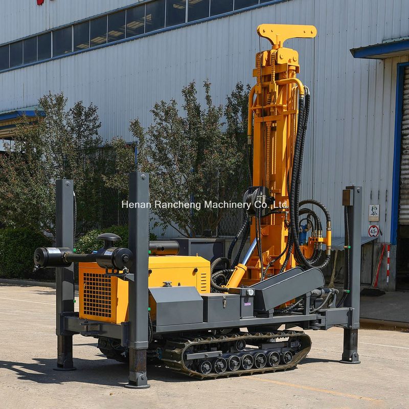 پاهای پشتیبانی هیدرولیک بالا 350 متر کاوشگر حفاری چاه آب با موتور 91KW