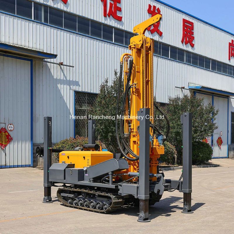 پاهای پشتیبانی هیدرولیک بالا 350 متر کاوشگر حفاری چاه آب با موتور 91KW