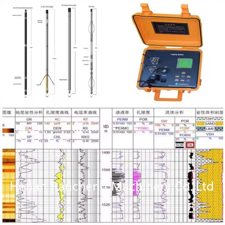 تجهیزات ثبت حفاری RCQ-2D سیستم ثبت دیجیتال با JDX-2Dr بررسی مقاومت الکتریکی گاما طبیعی