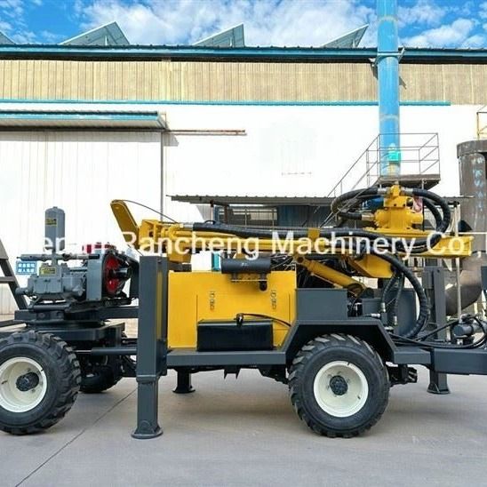 RCF220W 220m 4 چرخ خودرو نصب شده آب چاه حفاری دستگاه برای فروش چاه های قابل حمل حفاری