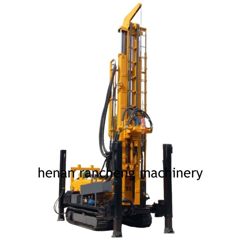 پاهای پشتیبانی هیدرولیک بالا 350 متر کاوشگر حفاری چاه آب با موتور 91KW