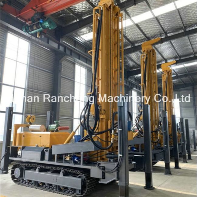 موتور دیزل چند کارکردی آب چاه حفاری ریگ خزنده نصب ماشین آلات با 118KW موتور Yuchai