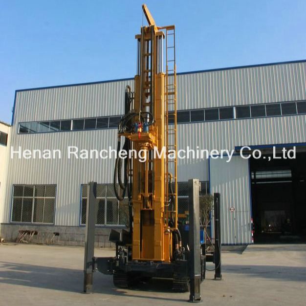 RCF500C کرولر نصب شده هیدرولیک آب خوب حفاری ریگ 500m هیدرولیک ماشین حفاری قابل حمل