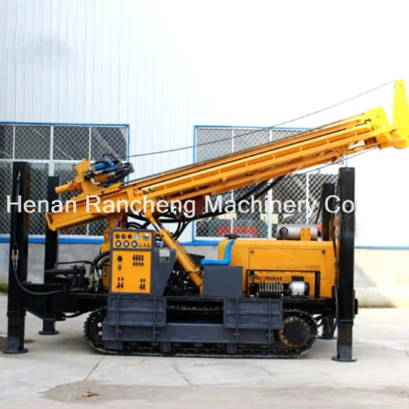 RCF500C کرولر نصب شده هیدرولیک آب خوب حفاری ریگ 500m هیدرولیک ماشین حفاری قابل حمل