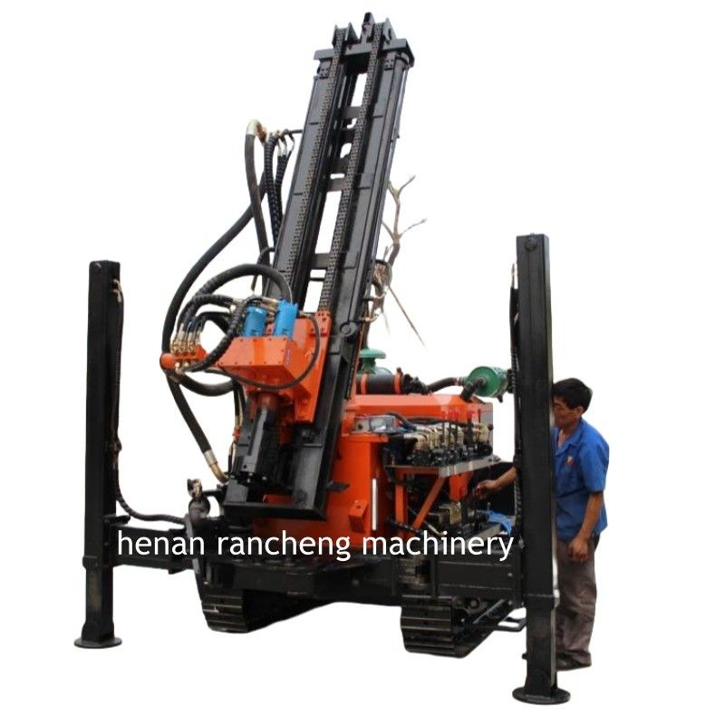 180 متر سنگ عمیق RCF180C خزنده حرکت چند وظیفه آب چاه حفاری در انبار