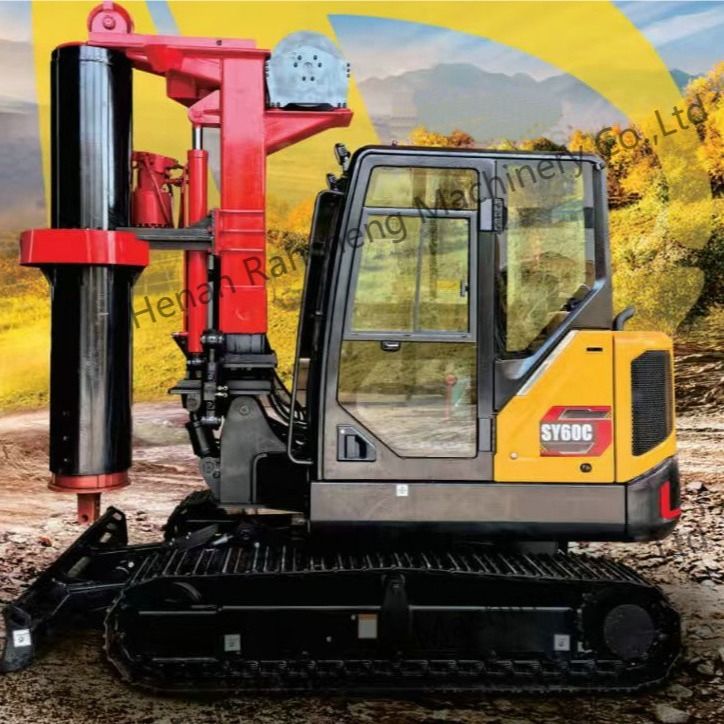 RCQ-10C هیدرولیک مینی استخر حفاری 10 متر عمق با 36KW موتور کوبوتا Sany SY60C شاسی حفاری