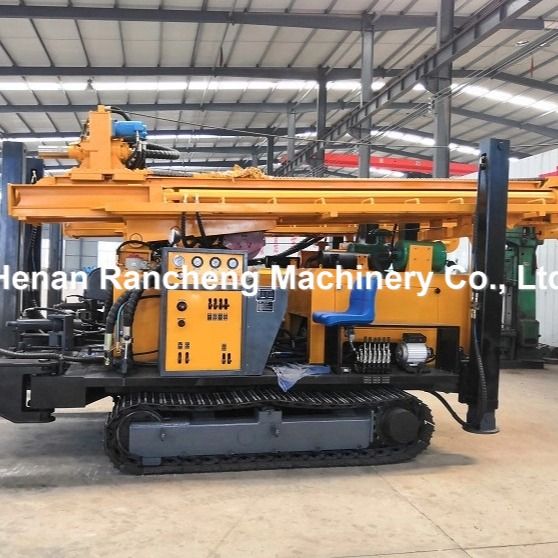 600m چاه آب عمیق موتور دیزل حفاری Rig RCF600C DTH معدن خزنده نصب ماشین
