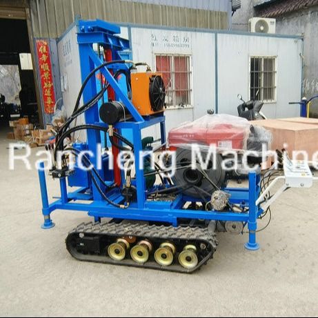 RCS200C مینی حفاری برای حفاری 150 متر چاه آب / 25hp موتور دیزل با پمپ آب