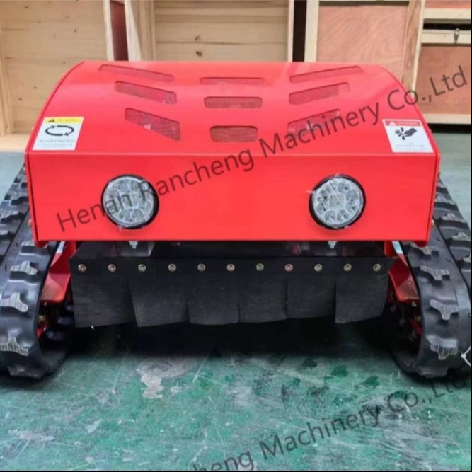 نوع کرولر چهار چرخ هیبرید کنترل از راه دور ماشین تراش چمن 20mm-180mm ارتفاع برش