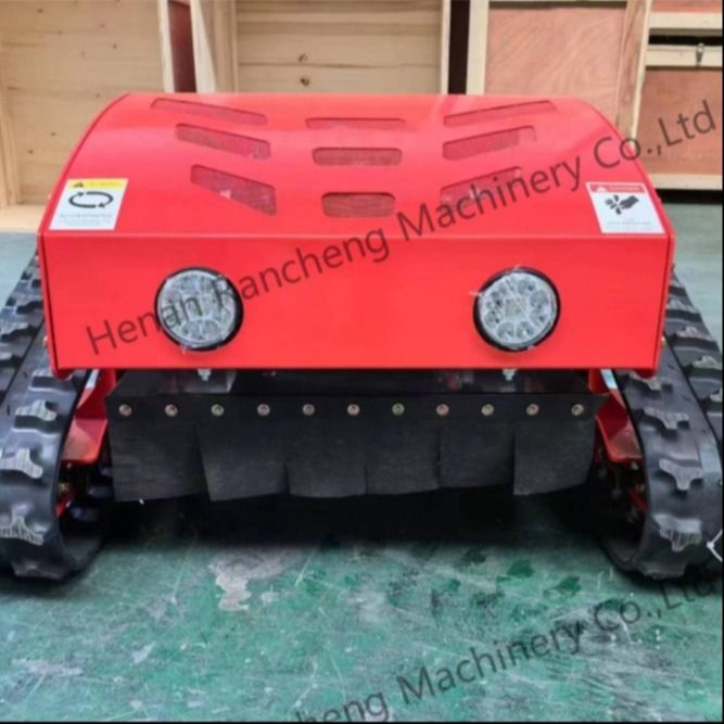 نوع کرولر چهار چرخ هیبرید کنترل از راه دور ماشین تراش چمن 20mm-180mm ارتفاع برش