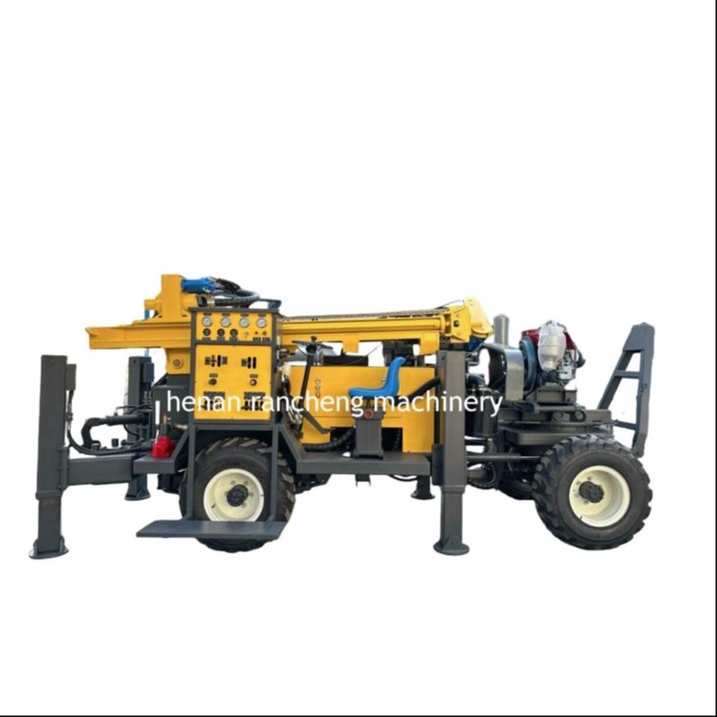 RCF220W 65KW موتور چاه آب چرخ تریلر نوع DTH آب چاه حفاری