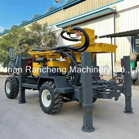 RCF220W 65KW موتور چاه آب چرخ تریلر نوع DTH آب چاه حفاری