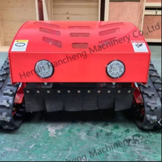 نوع کرولر چهار چرخ هیبرید کنترل از راه دور ماشین تراش چمن 20mm-180mm ارتفاع برش