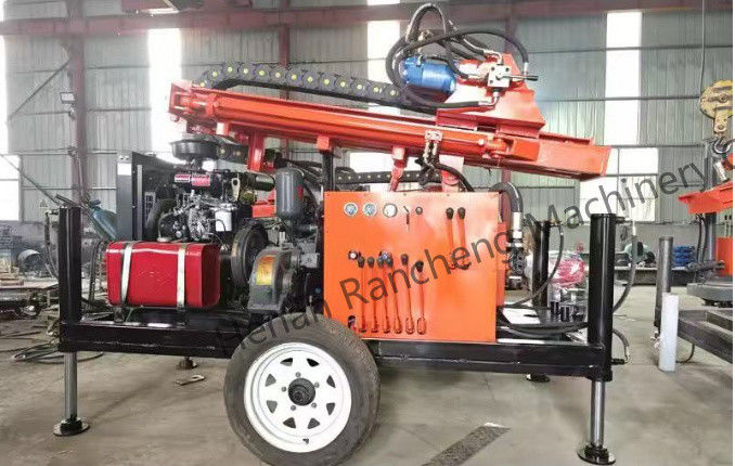 RCS200W Small Portable Fully Hydraulic Drilling Rig Trailer-Mounted Water Well Drilling Rig