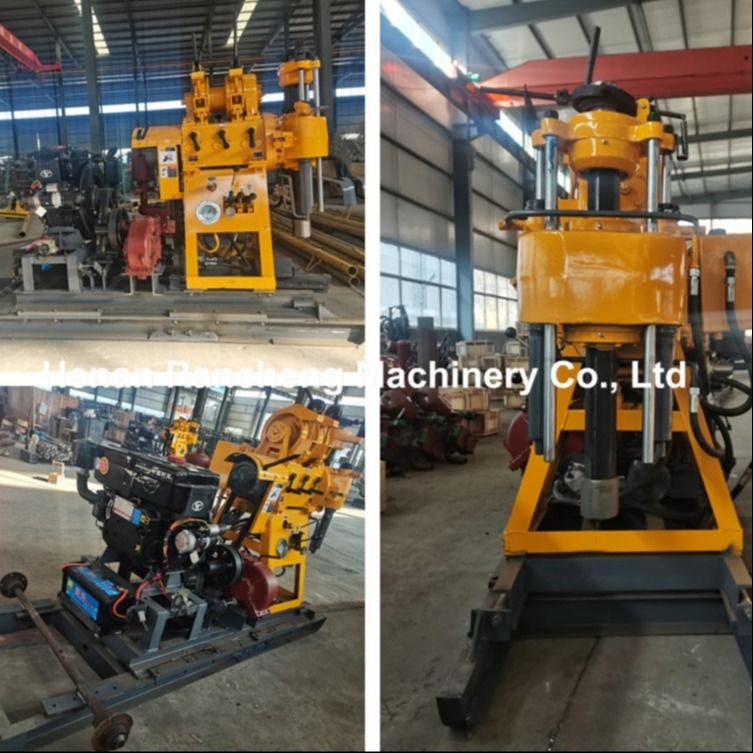 200 متر عمق هیدرولیک کوچک سوراخ حفاری رگ Mutil ماشین حفاری کاربردی با 20HP موتور دیزل