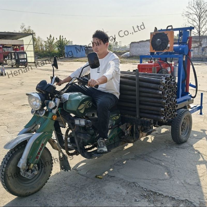 ماشین کوچک هیدرولیک قابل حمل سه چرخ آب برای حفاری چاه برای حفاری سوراخ موثر
