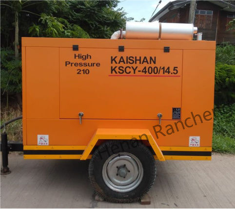 KSCY-400/14.5K 400cfm دیزل کمپرسور هوا پیچ قابل حمل با موتور کامینز
