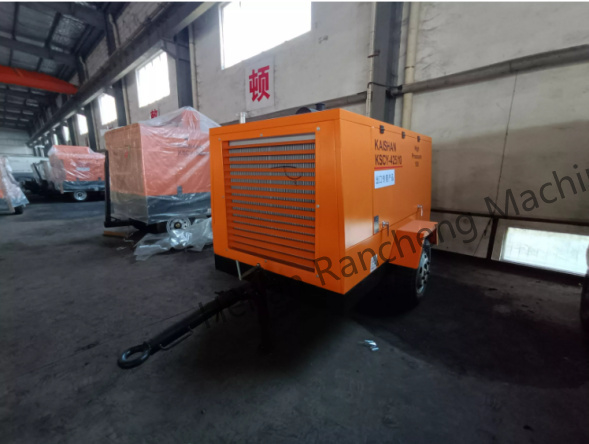 KSCY-400/14.5K 400cfm دیزل کمپرسور هوا پیچ قابل حمل با موتور کامینز