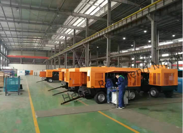 KSCY-400/14.5K 400cfm دیزل کمپرسور هوا پیچ قابل حمل با موتور کامینز