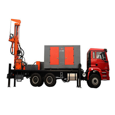 200 متر عمق آب چاه حفاری کامیون حمل 6x4 266HP محرک حمل خودرو