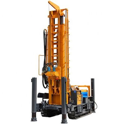 680m crawler drilling Hydraulic water well drilling rig multi functional drilling equipment with 154KW cummins engine
