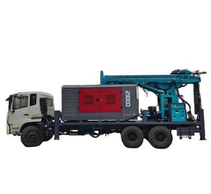 300 متر عمق کامیون نصب آب چاه حفاری ریگ 80km/h 266HP بار موتور خودرو