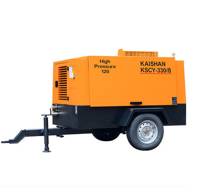 9. 2m3 / min ظرفیت حفاری کمپرسور هوا Yuchai 88KW 8bar فشار کار