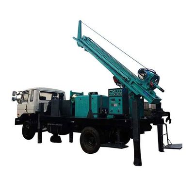 280 متر عمق کامیون نصب شده آب چاه حفاری ماشین 210HP بار موتور خودرو