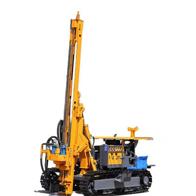 150m عمق حفاری 90 - 200mm Bore Dia راننده ستون خورشیدی 75KW دستگاه حفاری خزنده