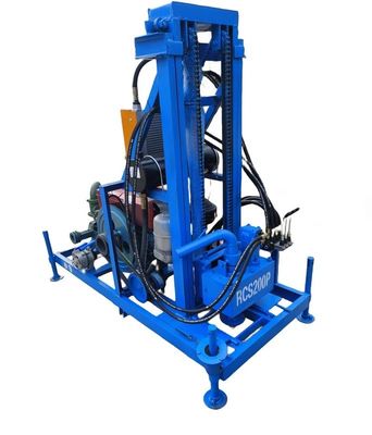 100mm - 450mm Dia ماشین حفاری آب قابل حمل 150m عمق با دو چرخ