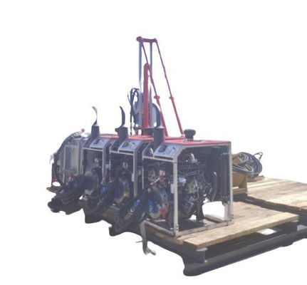 42KW هسته حفاری ریگ کوچک الماس هسته حفاری ریگ با 0-1200rpm بالا درایو سر چرخش و 700KGS نیروی بلند