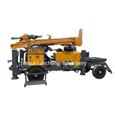 RCF220W عمق حفاری 100 تا 220 متر چرخ پنوماتیک چرخ دار آب چاه حفاری